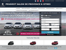 Tablet Screenshot of peugeot-salondeprovence.fr